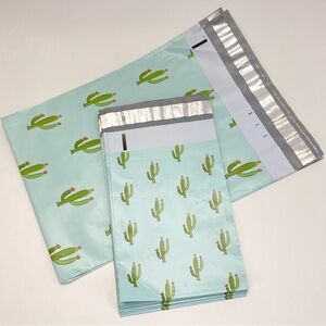 Cactus Poly Mailers 24 large + 12 small Shipping Mail Shop Cute Happy Packaging